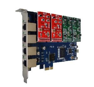 4 Ports PCI-E Asterisk Card Fully Compatible With TDM400E